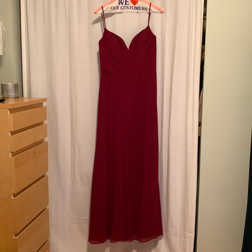 Hayley Paige magenta bridesmaid dress. Not altered. Worn once.